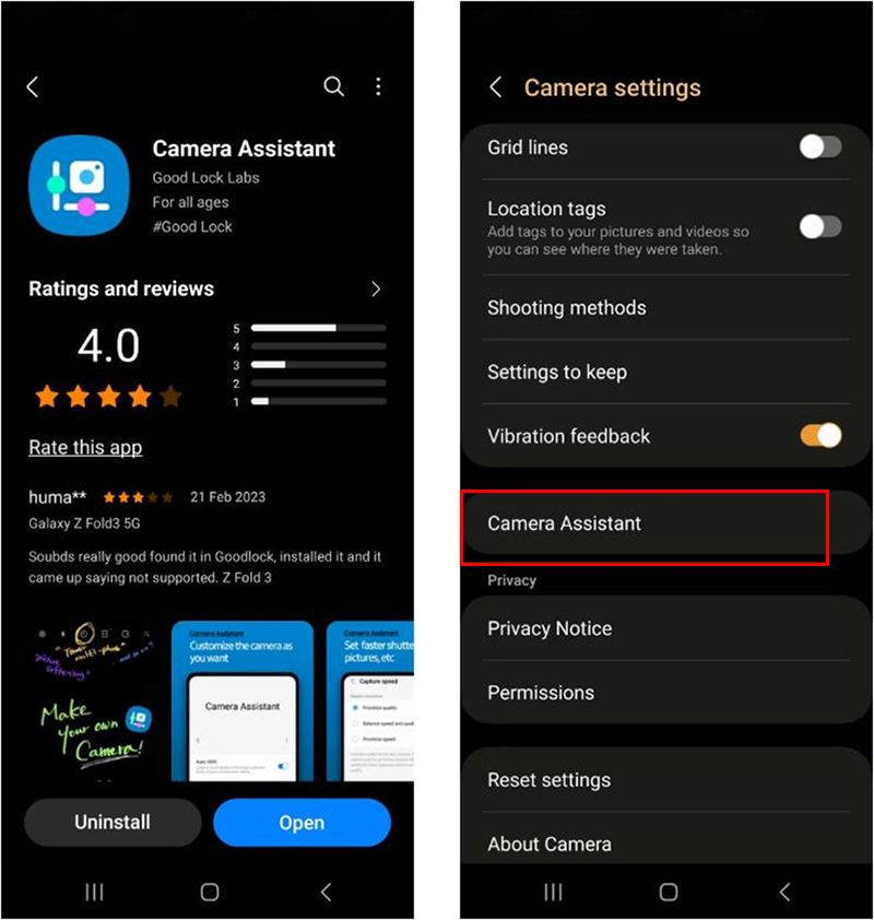 Tìm và tải ứng dụng từ Galaxy Store