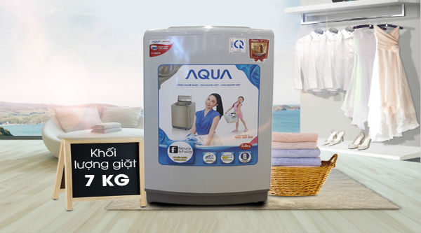Máy giặt Aqua được thiết kế đa dạng khối lượng giặt
