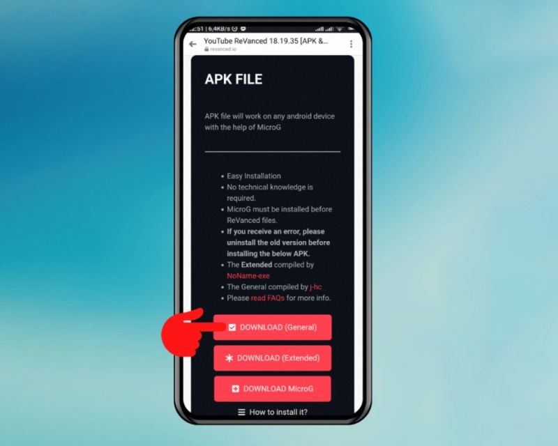 Chọn DOWNLOAD (General) 