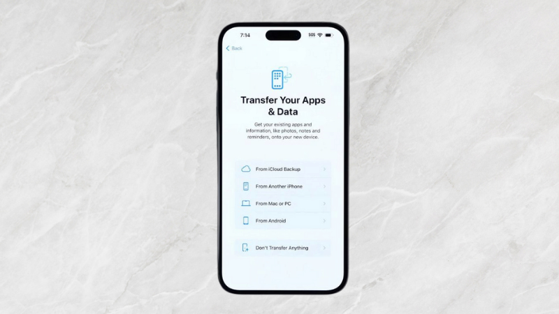 Sao lưu và chuyển dữ liệu sang iPhone mới