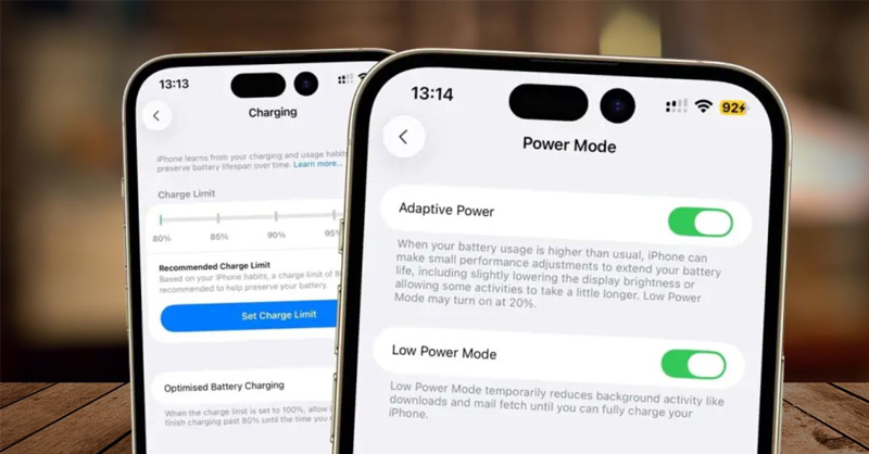 Bật Adaptive Power trên iPhone để tối ưu pin thông minh