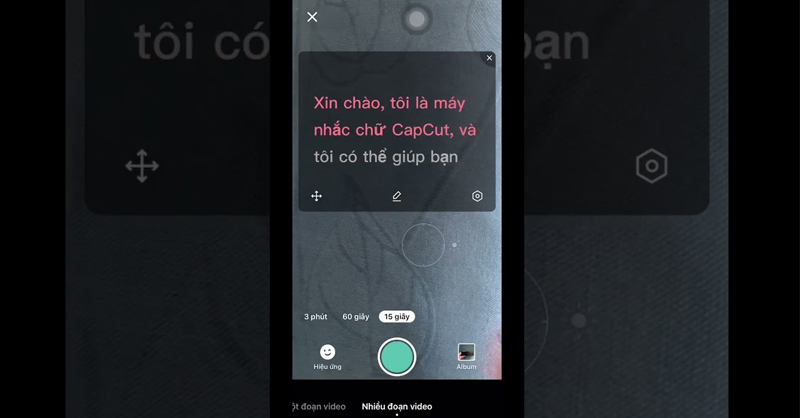 Cách sử dụng máy nhắc chữ trên CapCut chi tiết, đơn giản