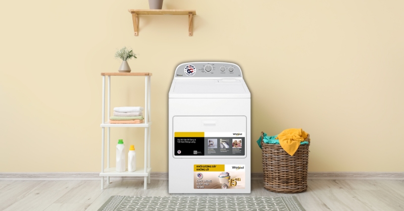 Các công nghệ sấy nổi bật trên máy sấy Whirlpool