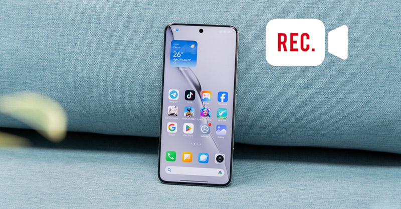 Hướng dẫn cách quay màn hình điện thoại Xiaomi, Redmi