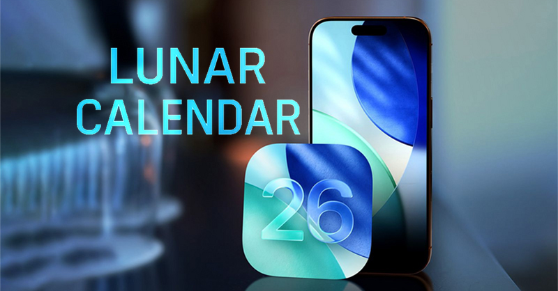 Hướng dẫn chi tiết cách cài lịch âm màn hình khóa trên iOS 26