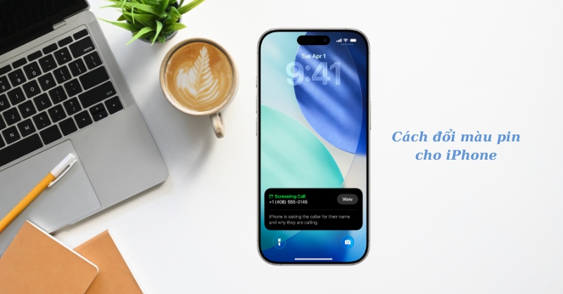 Cách đổi màu pin cho iPhone