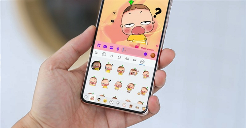Cách gửi sticker Zalo trên Messenger trên điện thoại