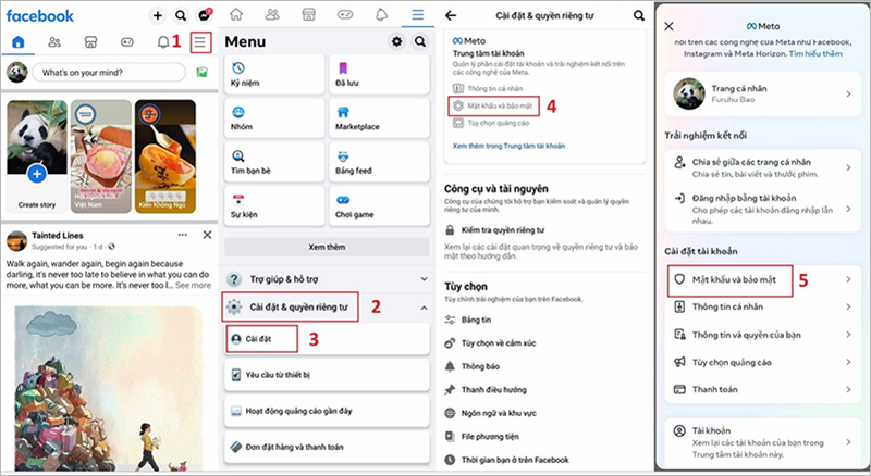 chon-mat-khau-va-bao-mat Chọn “Mật khẩu và bảo mật” > Chọn tiếp “Mật khẩu và bảo mật”