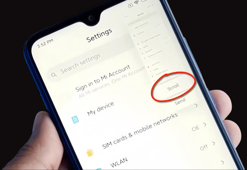 chup-anh-man-hinh-cuon-dai-tren-xiaomi-redmi Nhấn vào nút Scroll để chụp ảnh màn hình cuộn dài