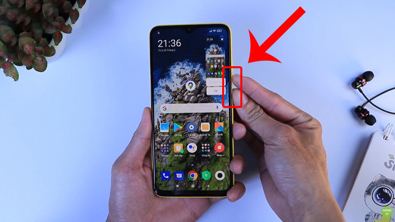 chup-anh-man-hinh-xiaomi-redmi-bang-phim-cung Nhấn giữ đồng thời nút nguồn và nút giảm âm lượng