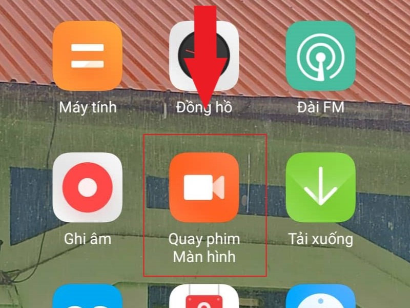 mo-ung-dung-screen-recorder Khởi chạy ứng dụng Screen Recorder trên điện thoại