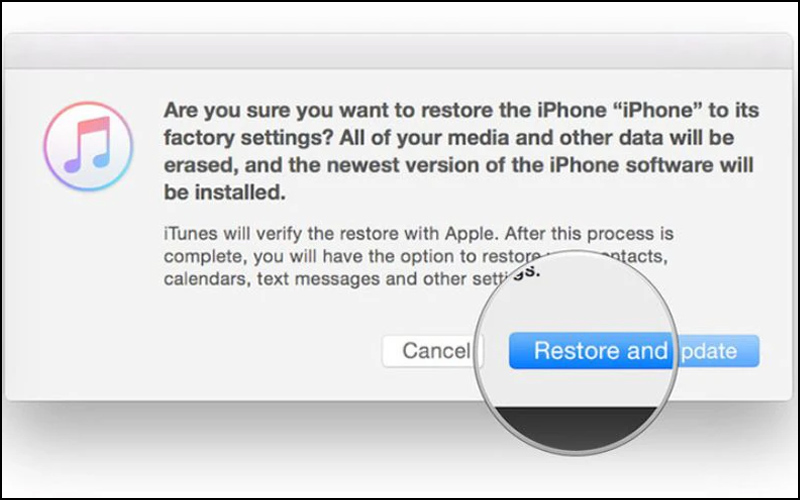 nhan-vao-muc-restore-and-update Chọn Restore and Update