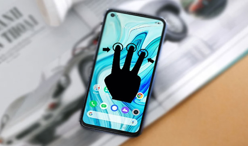 vuot-3-ngon-tay-tu-tren-xuong-de-chup-anh-man-hinh Chụp màn hình Xiaomi bằng cử chỉ tay